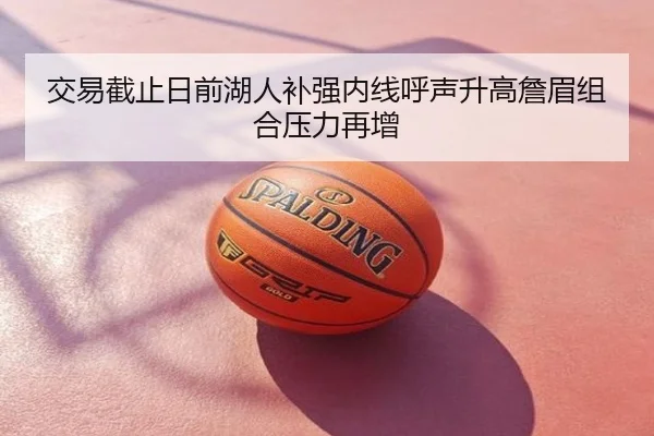 交易截止日前湖人补强内线呼声升高詹眉组合压力再增 - eastmoney